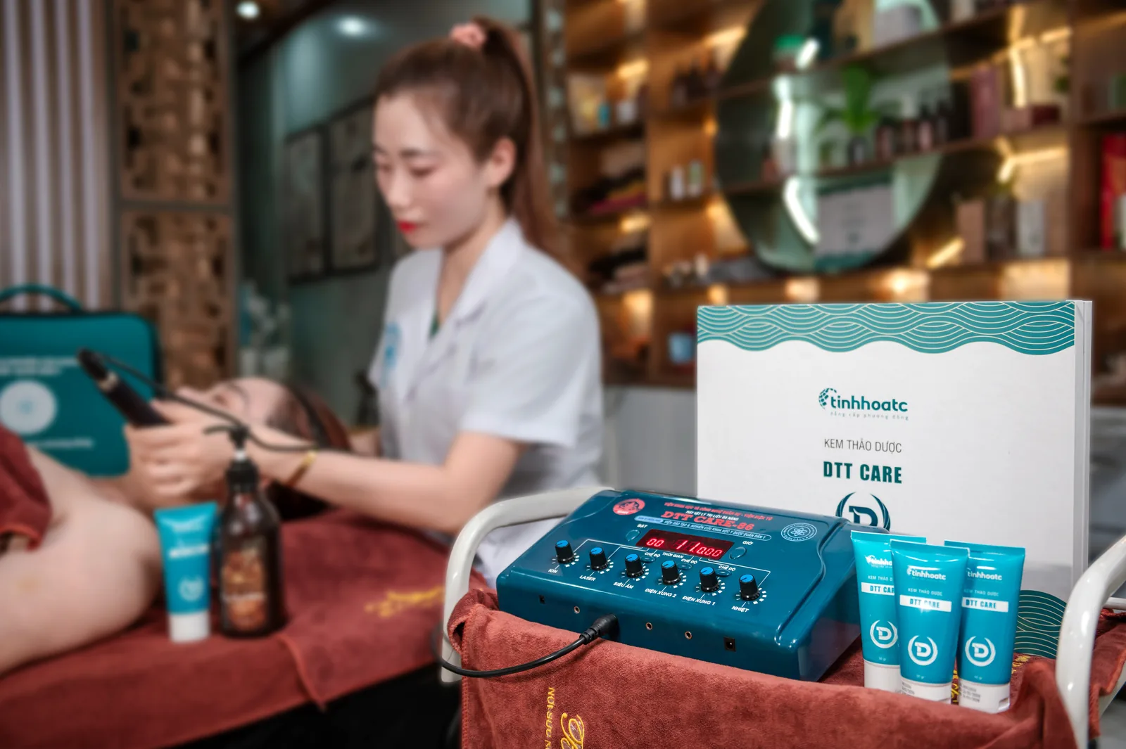 Máy DTT Care-86 trong không gian chăm sóc thực tế